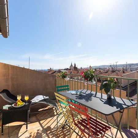 La Croix - F3, Terrasse Vue Panoramique, Vieux-Nice Old Town And Terrace エクステリア 写真