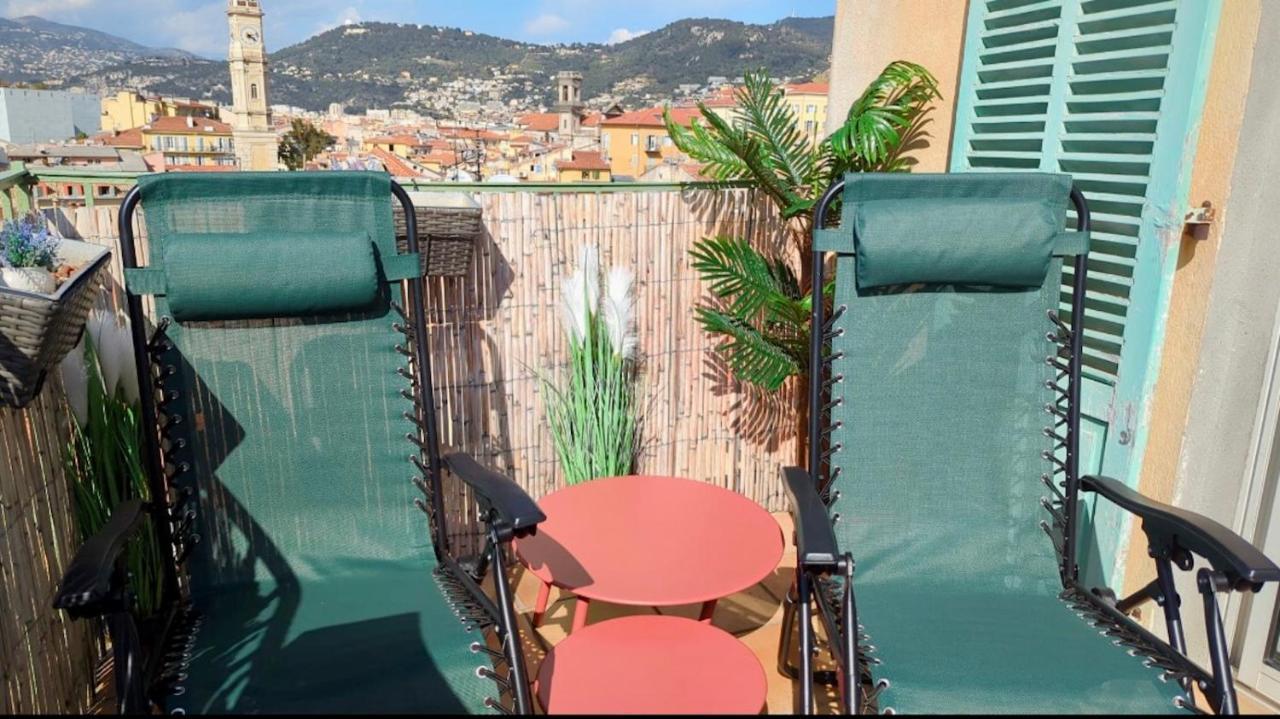 La Croix - F3, Terrasse Vue Panoramique, Vieux-Nice Old Town And Terrace エクステリア 写真