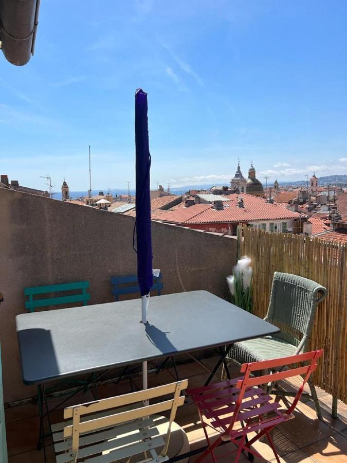 La Croix - F3, Terrasse Vue Panoramique, Vieux-Nice Old Town And Terrace エクステリア 写真