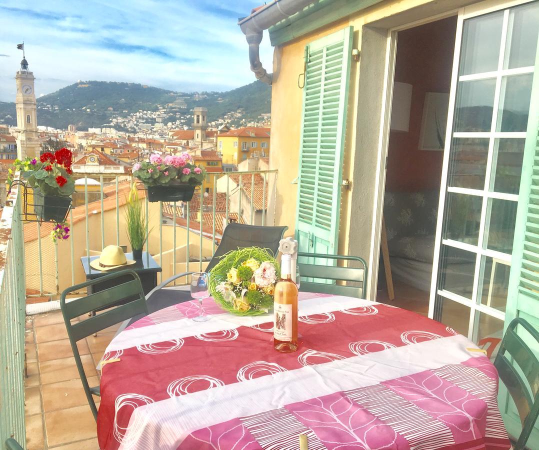 La Croix - F3, Terrasse Vue Panoramique, Vieux-Nice Old Town And Terrace エクステリア 写真