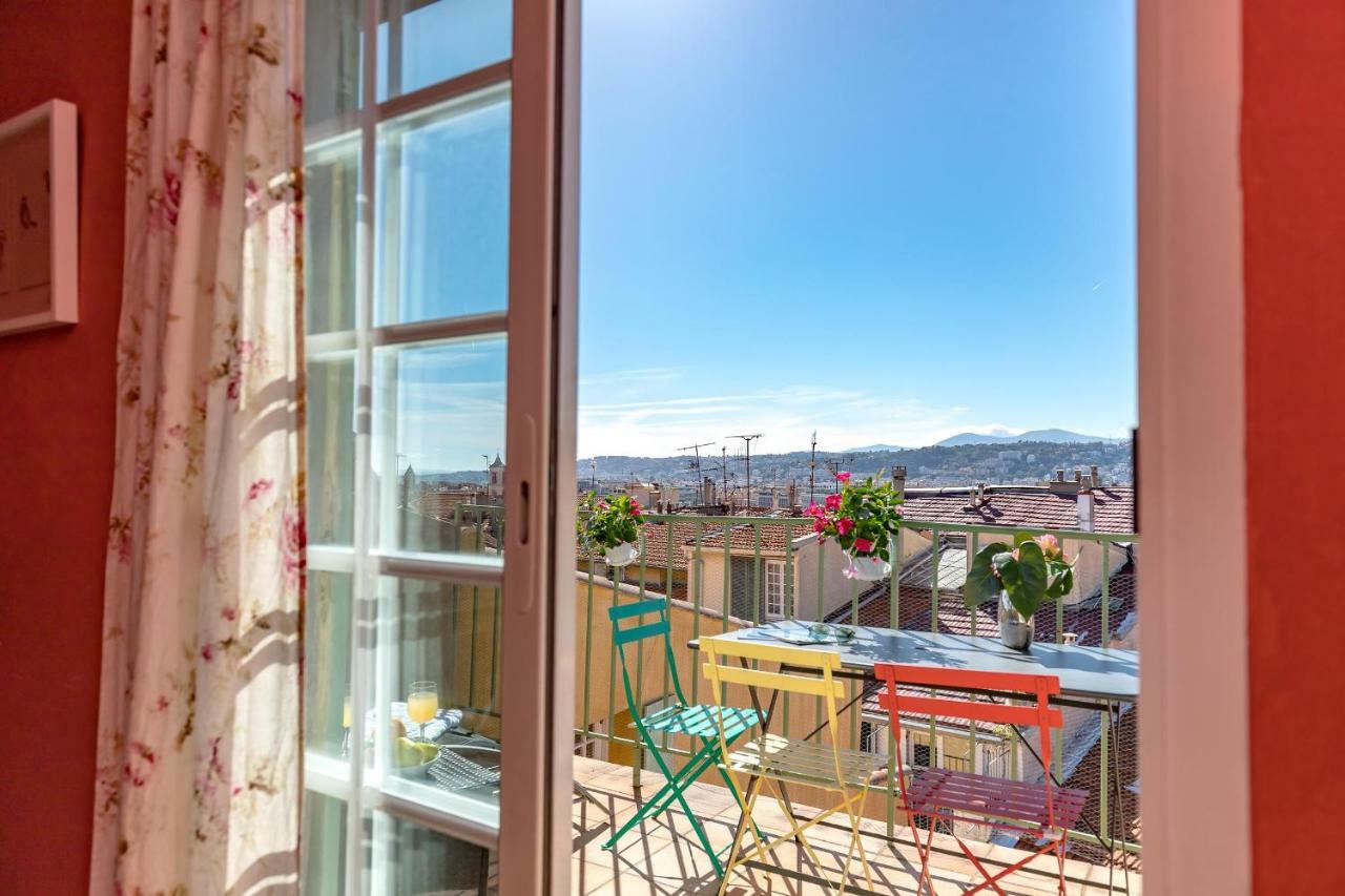 La Croix - F3, Terrasse Vue Panoramique, Vieux-Nice Old Town And Terrace エクステリア 写真